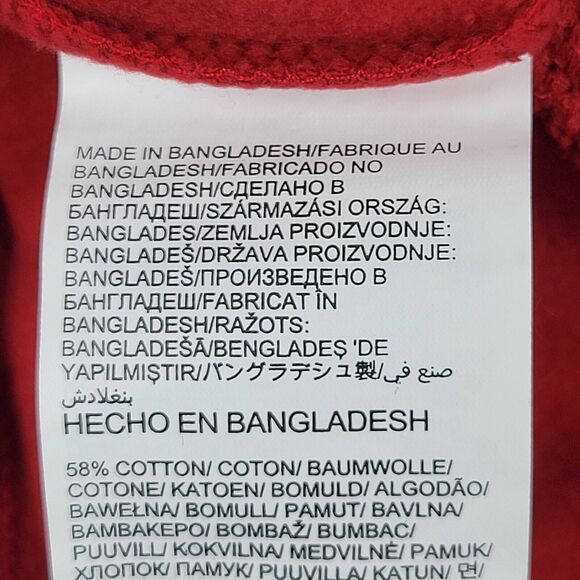 Fanatics Tampa Bay Buccaneers Mens 2XL Sweatshirt Red Fleece Pullover Hoodie NFL - Picture 10 of 14